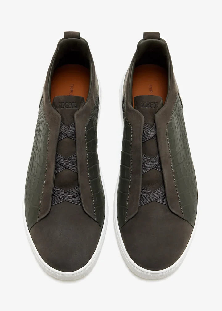 Croc Leather Triple Stitch SecondSkin