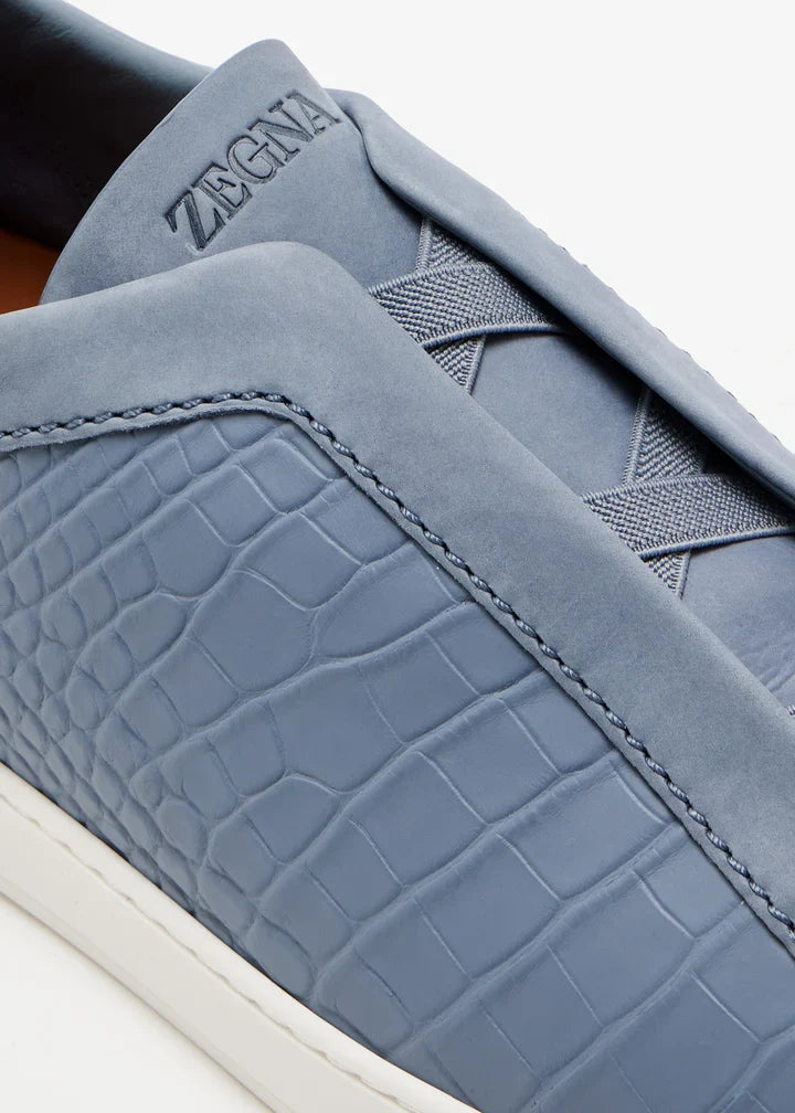 Croc Leather Triple Stitch SecondSkin