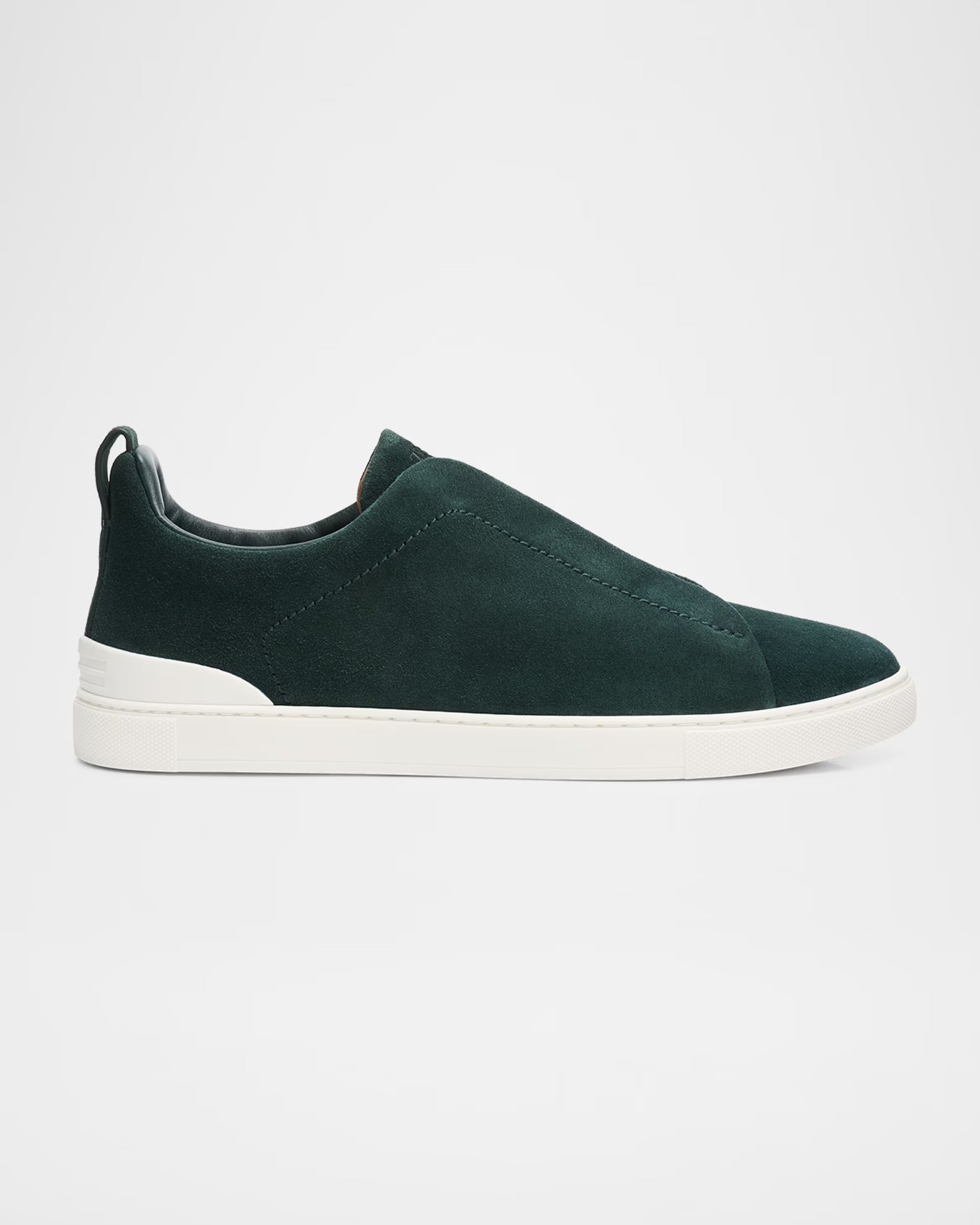 Suede Triple Stitch Slip-On Sneakers