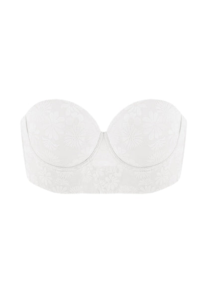 Daisy Lightly Padded Longline Underwire Strapless Balconette Bra