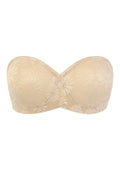 Daisy Lace Non-padded Strapless Minimizer Underwire Bra