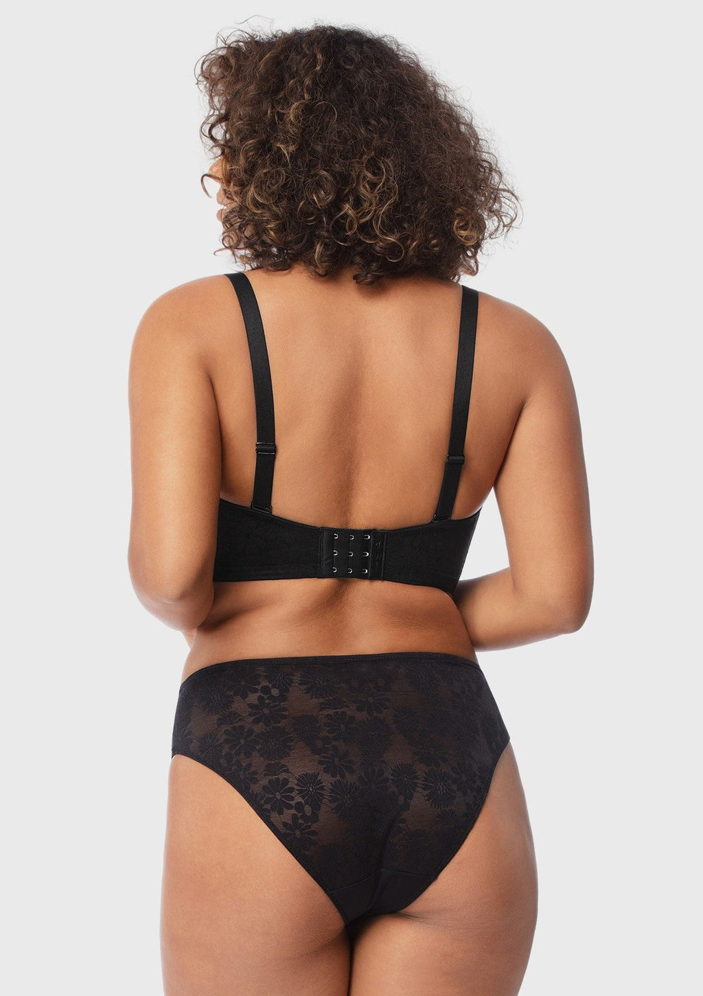 Daisy Lace Non-padded Strapless Minimizer Underwire Bra