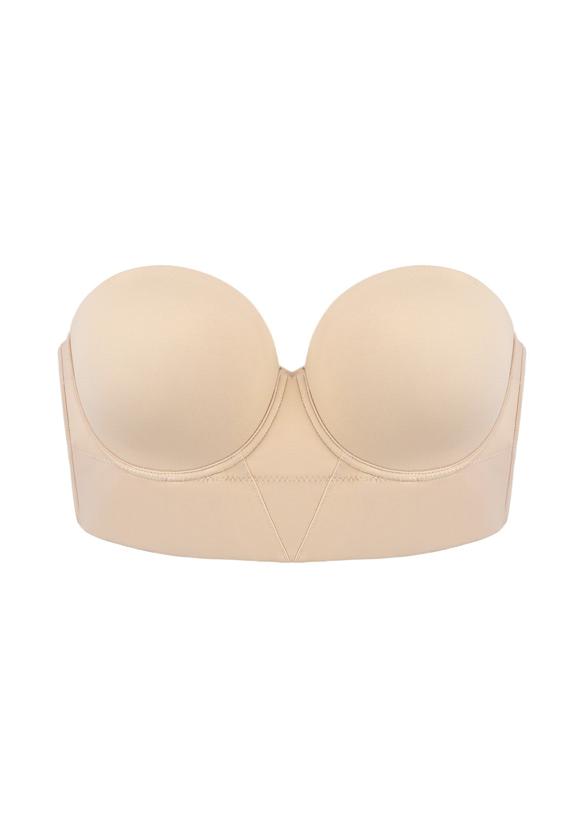 Daisy Smooth Lace Lightly Padded Longline Underwire Strapless Balconette Bra
