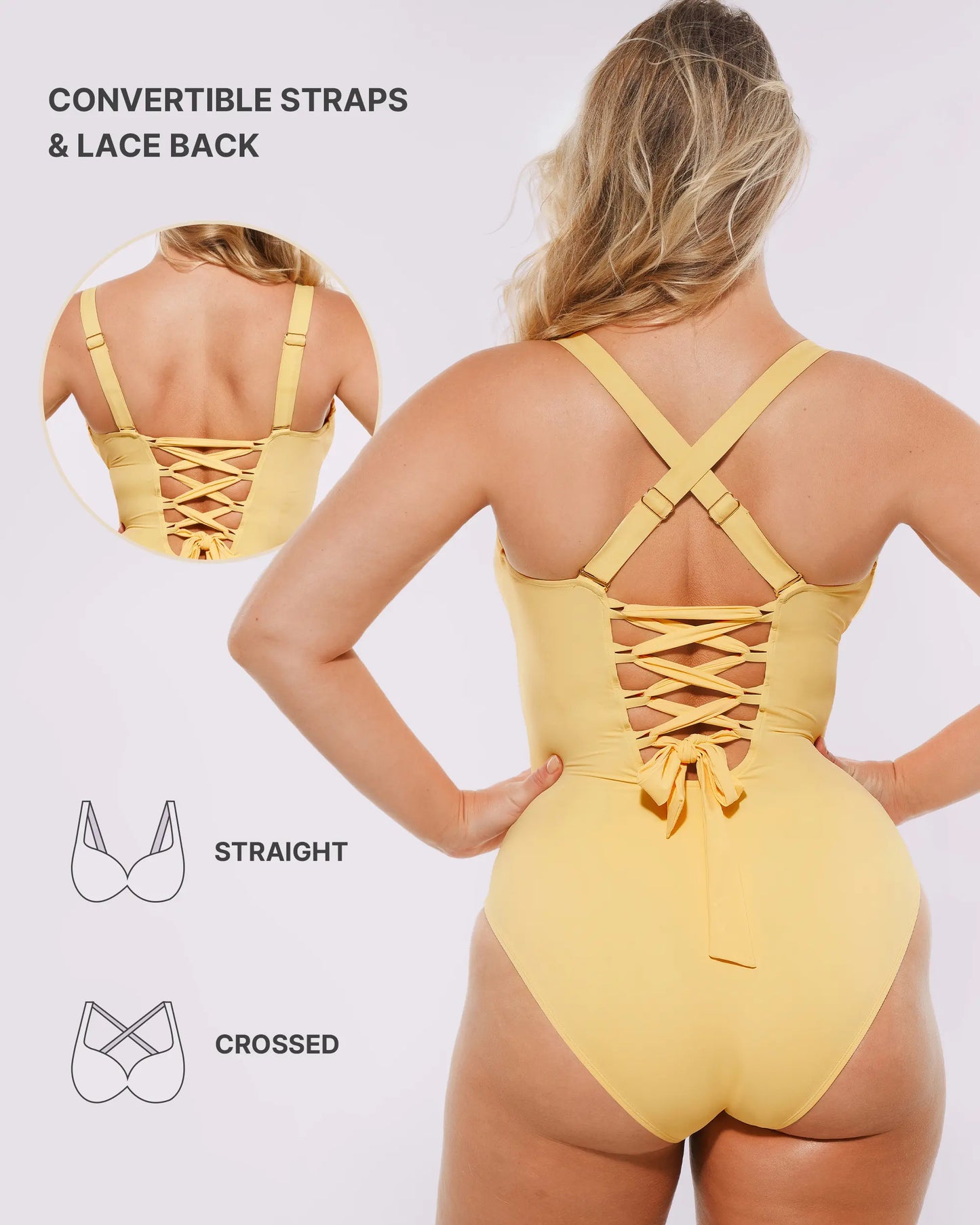 Smart Sculpt™ Ruched V-Neck Shaping Swimsuit