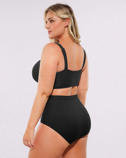 Smart Sculpt™ Twist-Front Bikini Top & High-Waisted Bottom Set