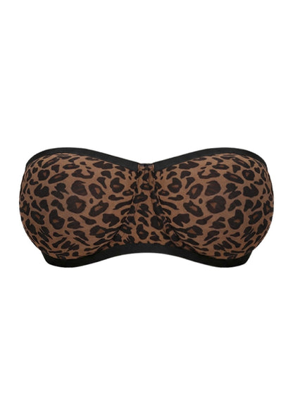 Bella Sheer Mesh Unlined Underwire Strapless Balconette Bra