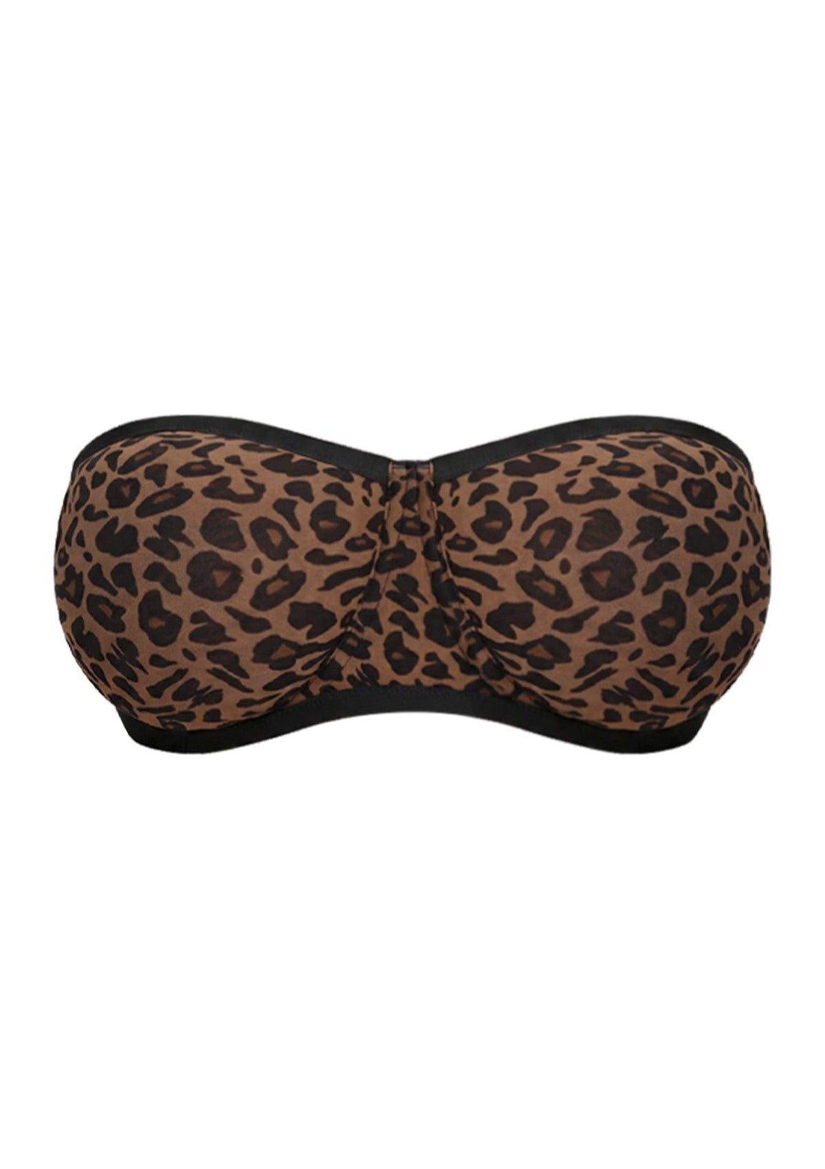Leopard Unlined Strapless Minimizer Bra