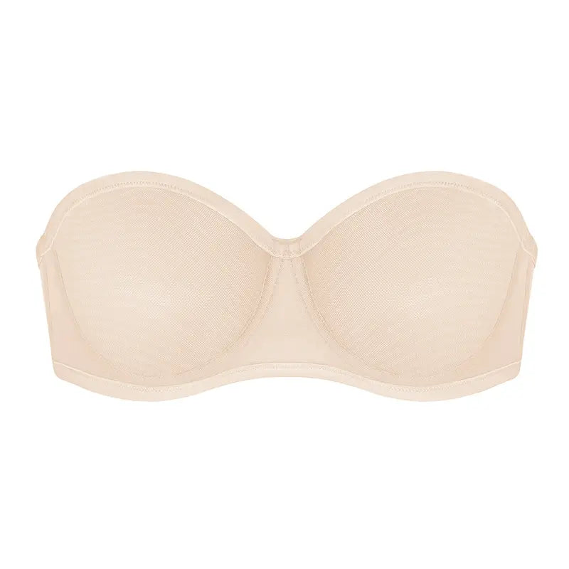 Leopard Unlined Strapless Minimizer Bra