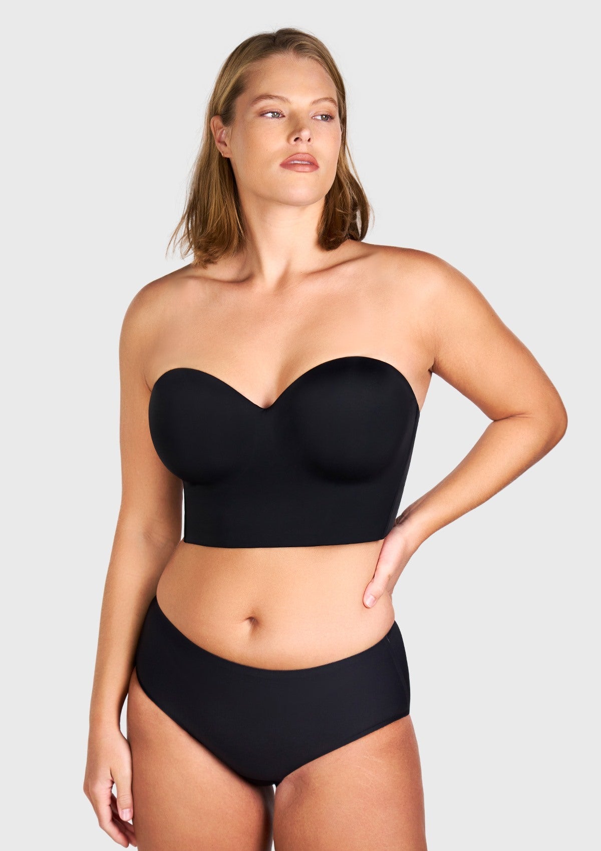 HSIA Longline Strapless Underwire Full Coverage Corset Bra