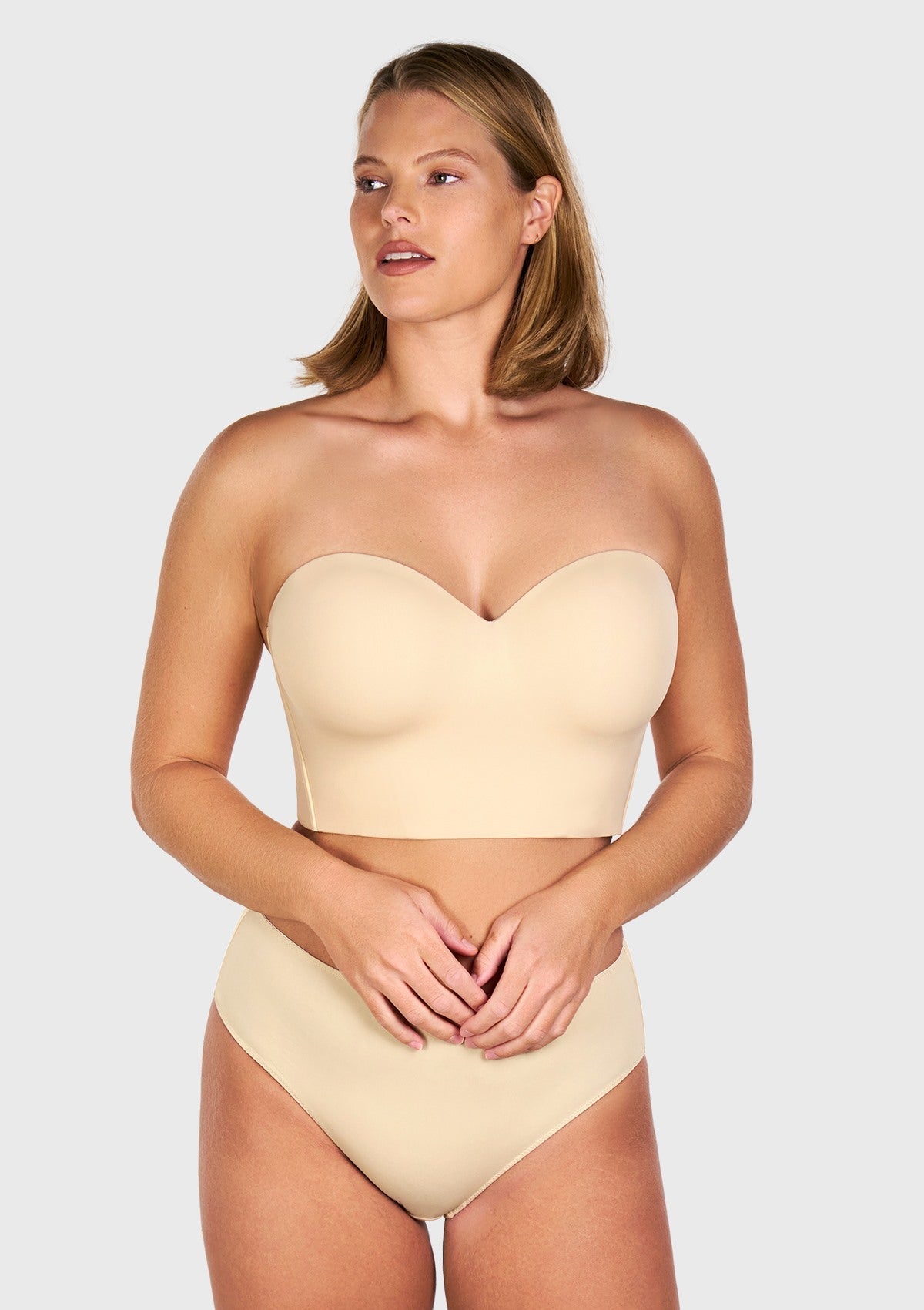 HSIA Longline Strapless Underwire Full Coverage Corset Bra