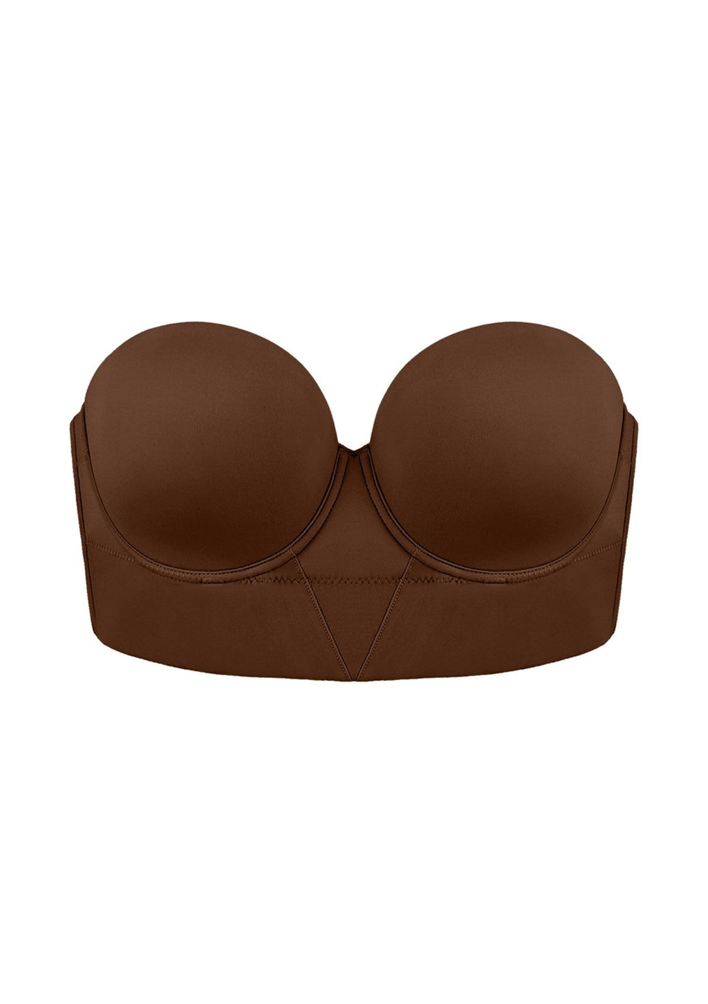 Daisy Smooth Beige Lightly Padded Longline Underwire Strapless Balconette Bra