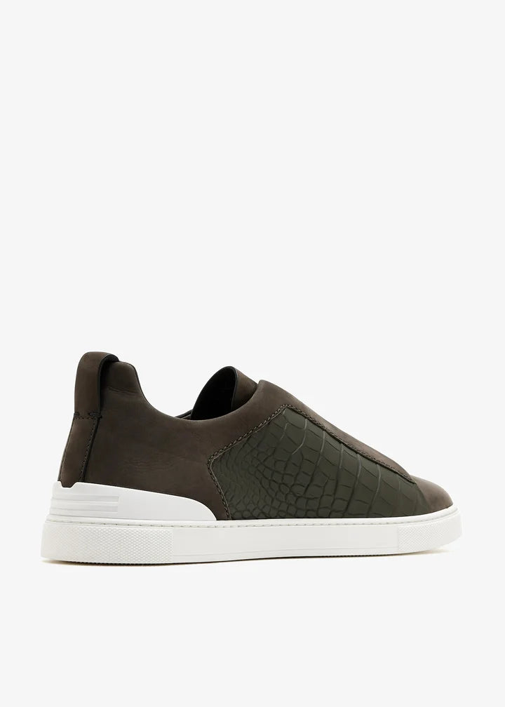 Croc Leather Triple Stitch SecondSkin
