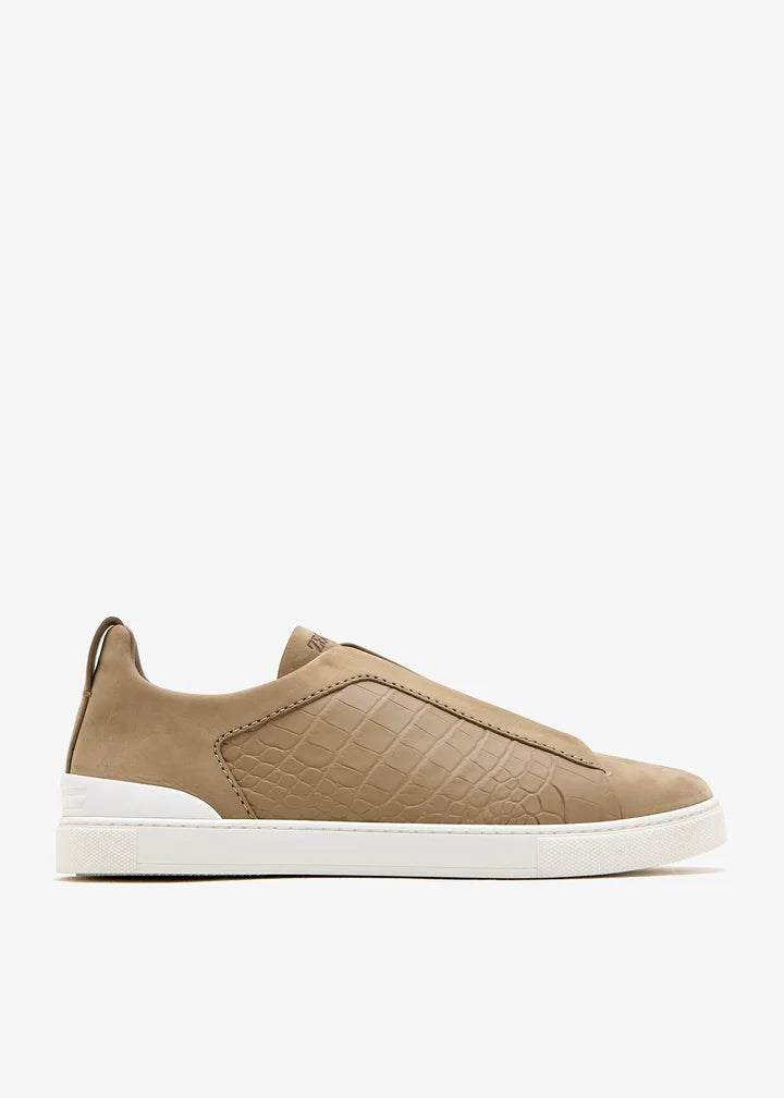 Croc Leather Triple Stitch SecondSkin
