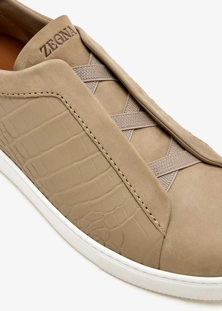 Croc Leather Triple Stitch SecondSkin