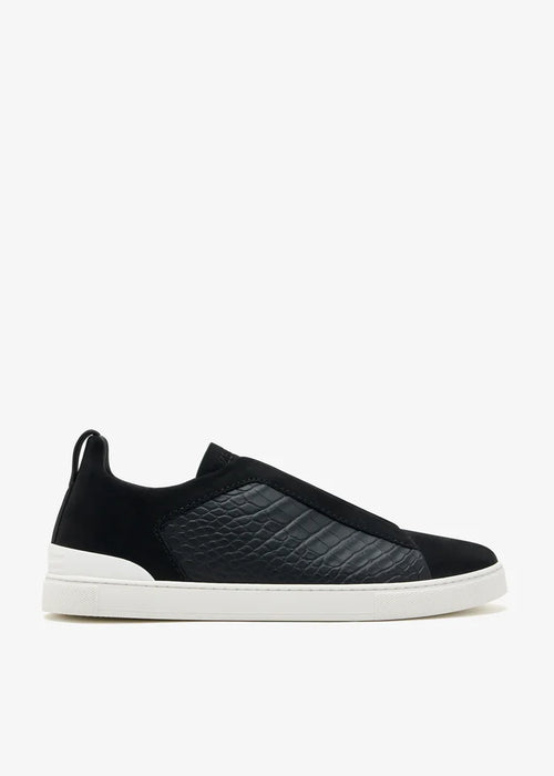 Croc Leather Triple Stitch SecondSkin