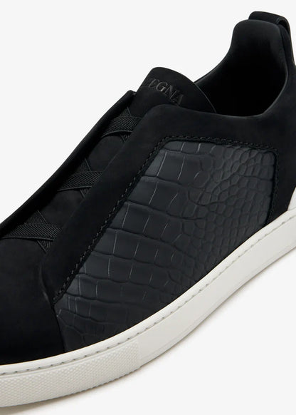 Croc Leather Triple Stitch SecondSkin