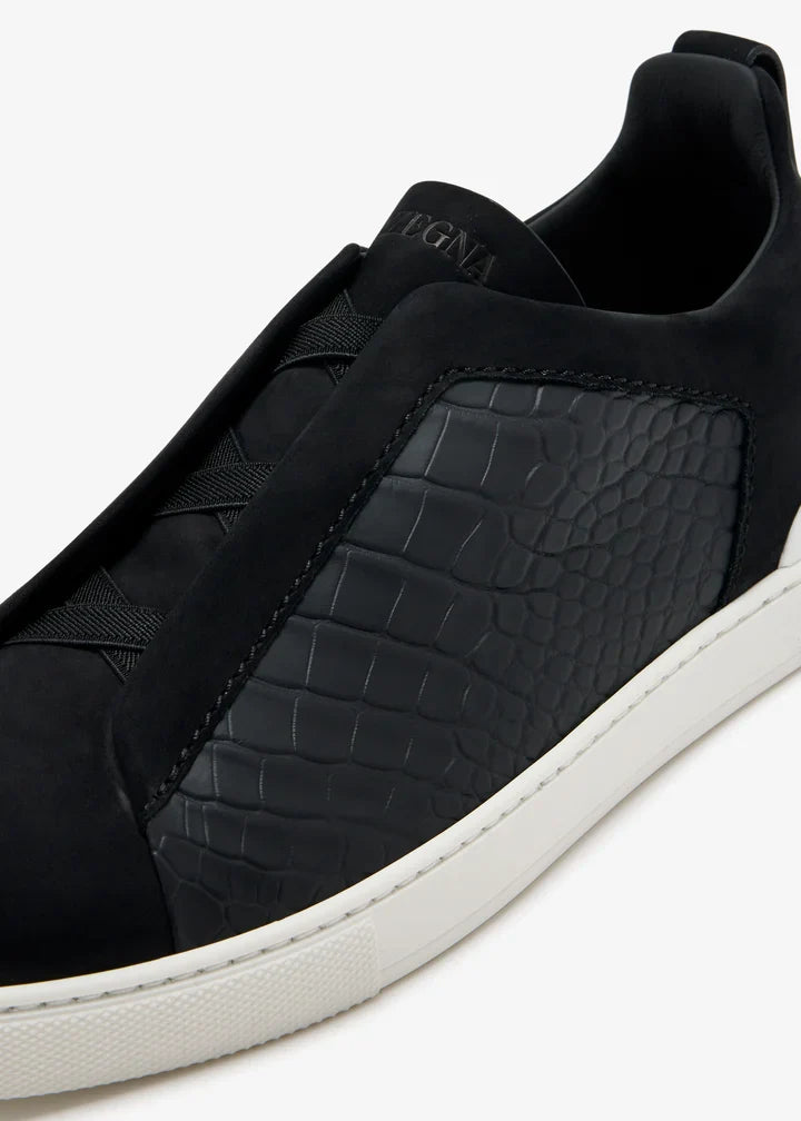 Croc Leather Triple Stitch SecondSkin