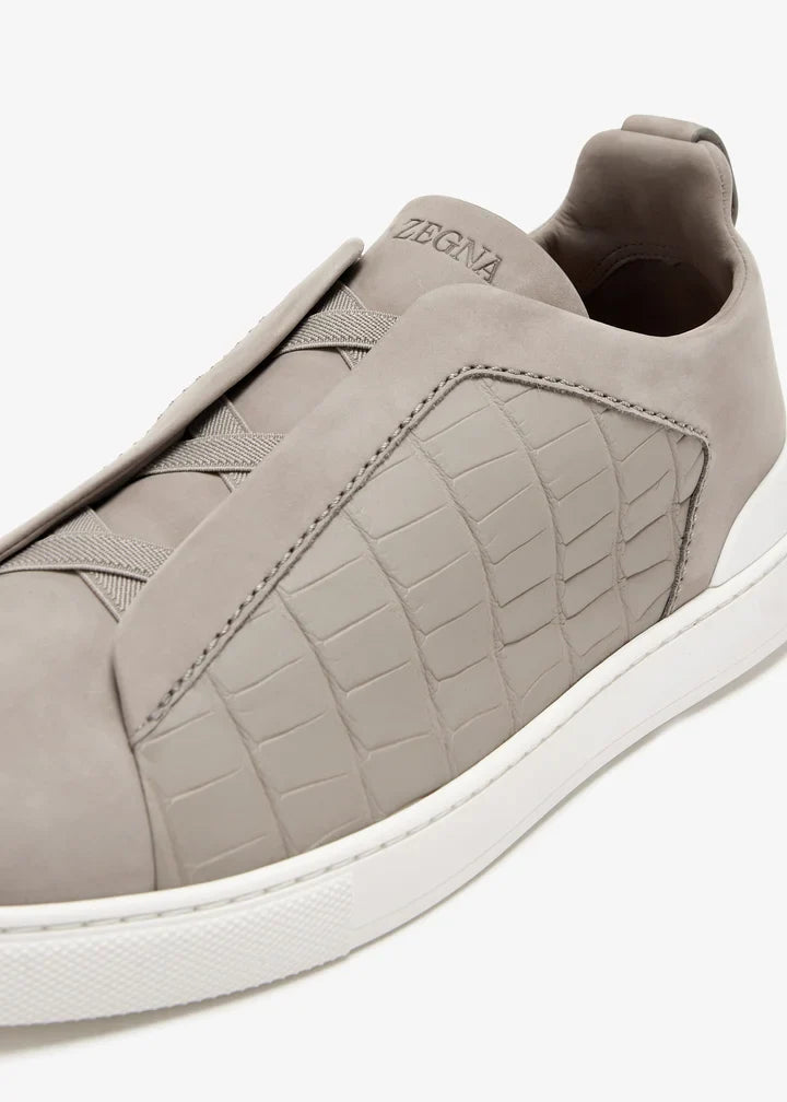 Croc Leather Triple Stitch SecondSkin
