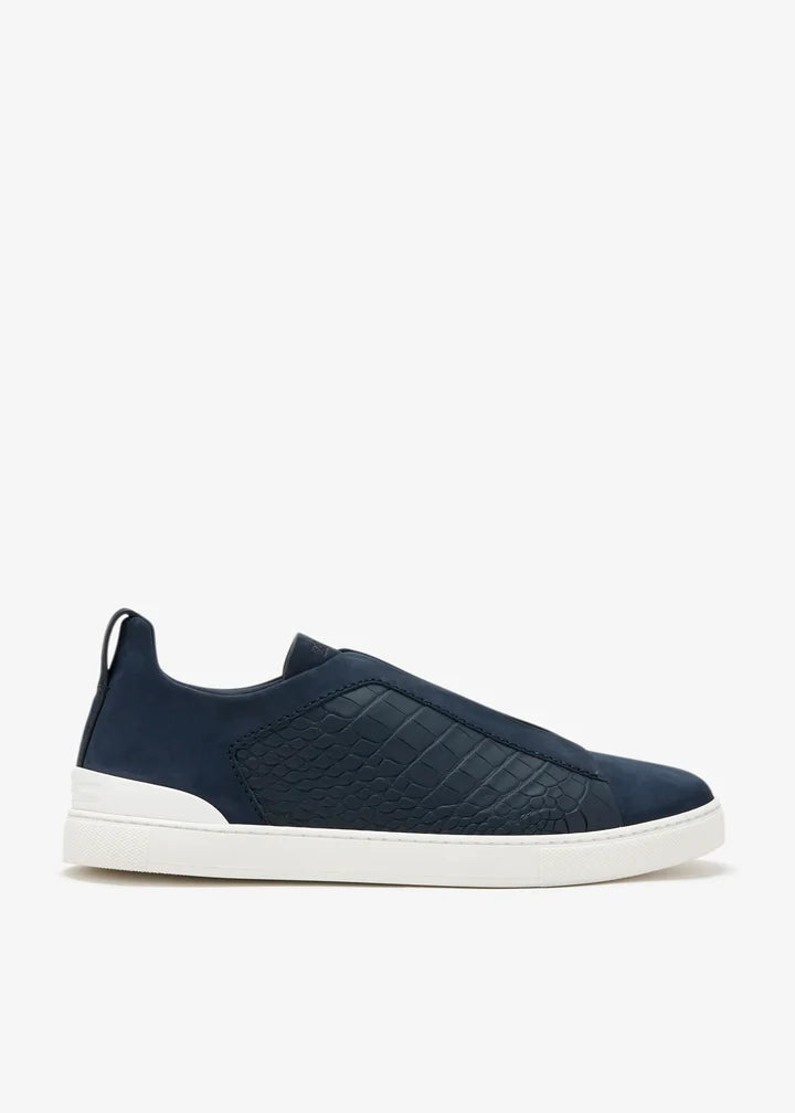 Croc Leather Triple Stitch SecondSkin