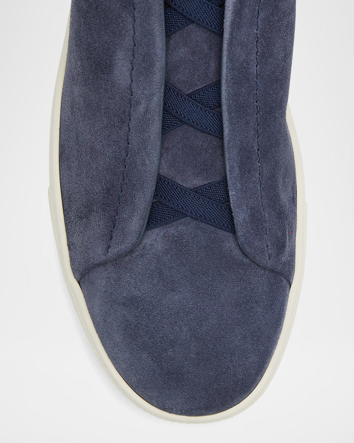 Suede Triple Stitch Slip-On Sneakers