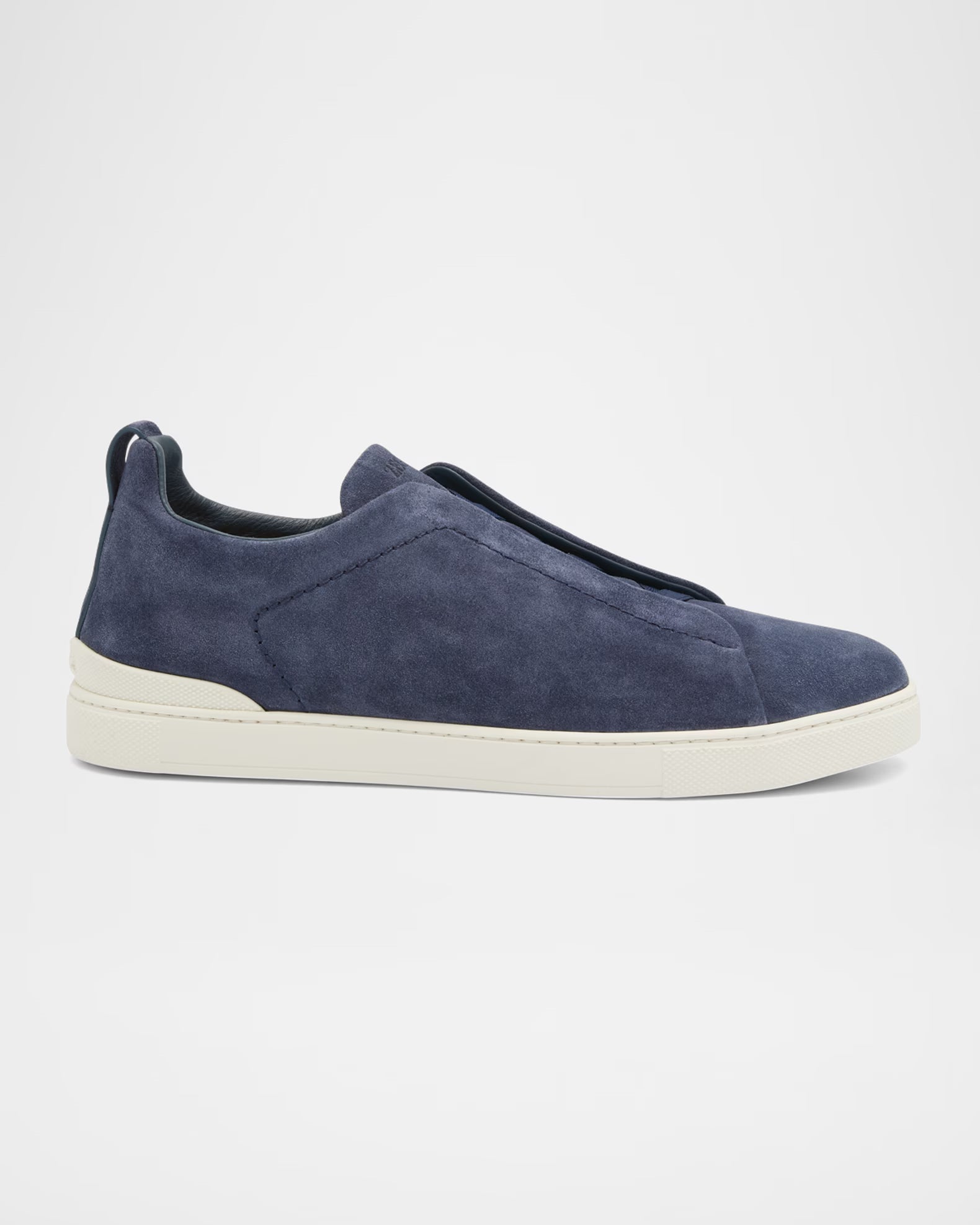 Suede Triple Stitch Slip-On Sneakers