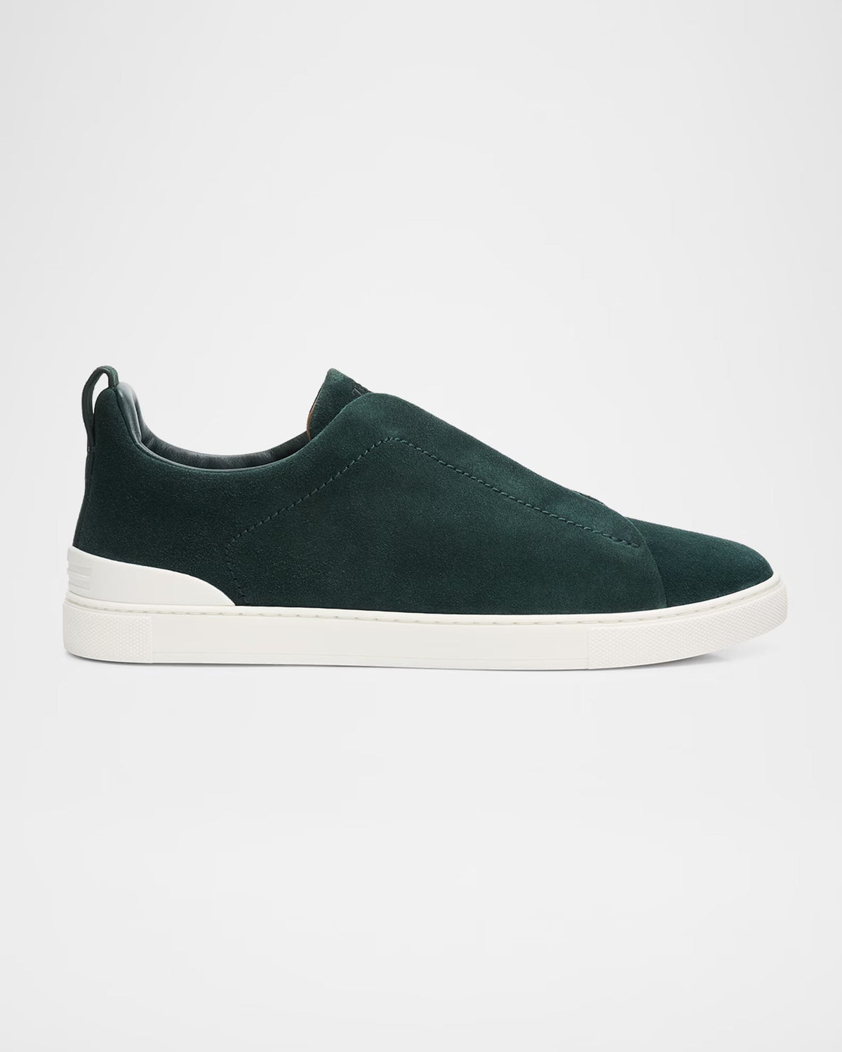 Suede Triple Stitch Slip-On Sneakers