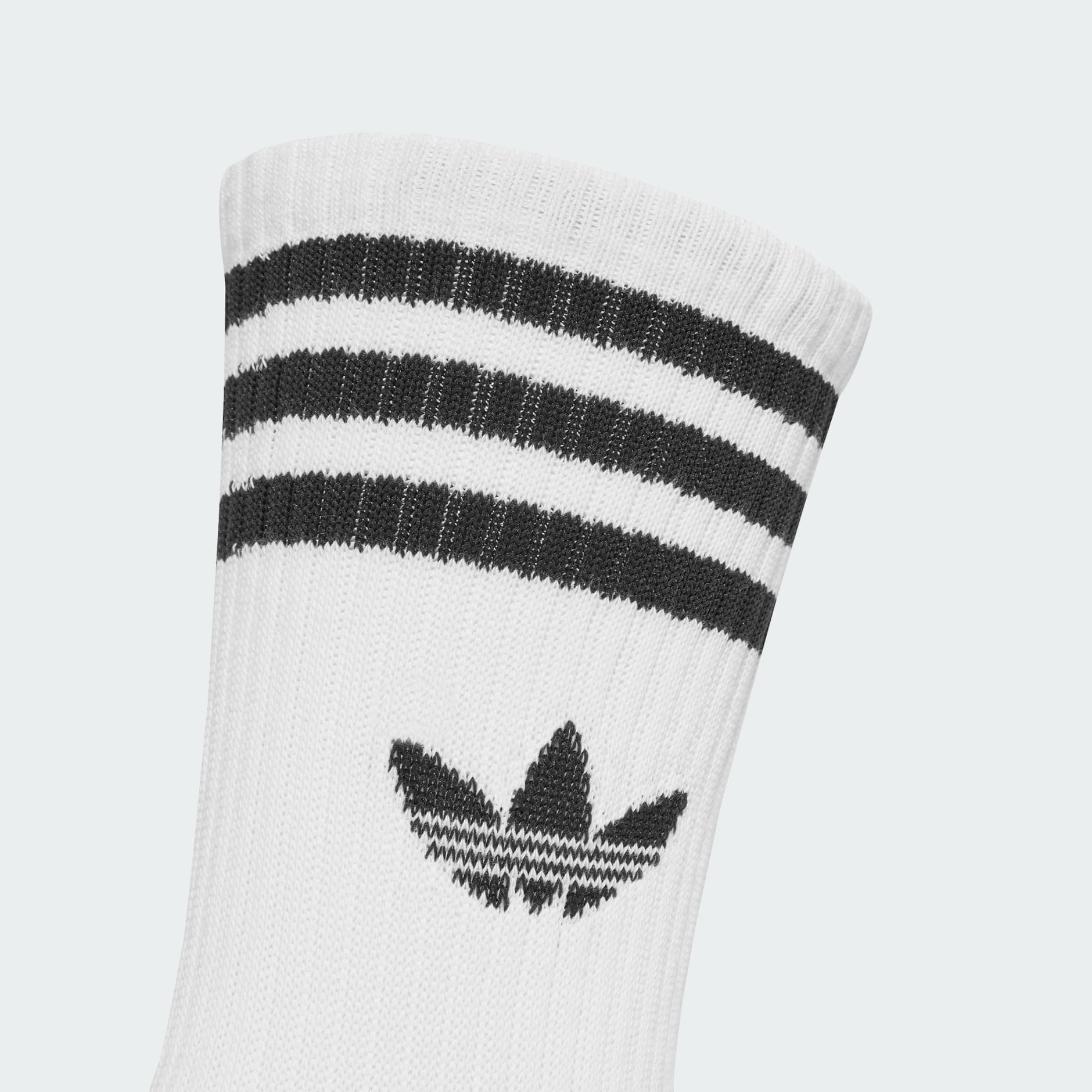 3-Stripe Mid-Calf Socks (3 pairs)